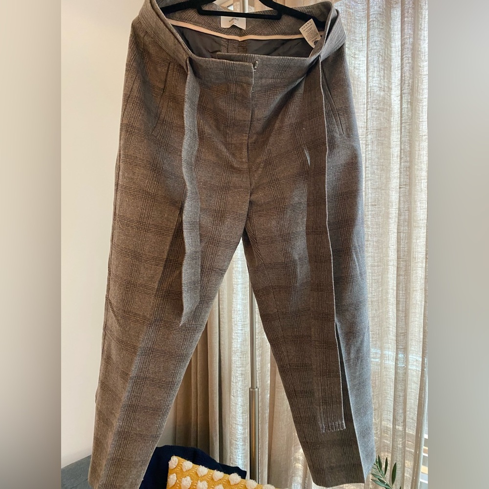 WILFRED tie-front wool and cashmere pant